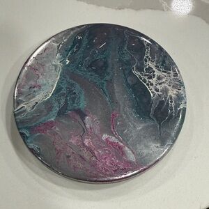 Abstract Marble Art Coaster - Multicolor